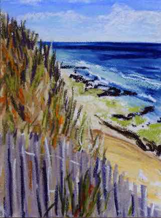 “Dunes on le Côte Sauvage”,
pastel on paper, 31cm x 23cm
SOLD “Dunes on le Côte Sauvage”,
pastel on paper, 31cm x 23cm
SOLD